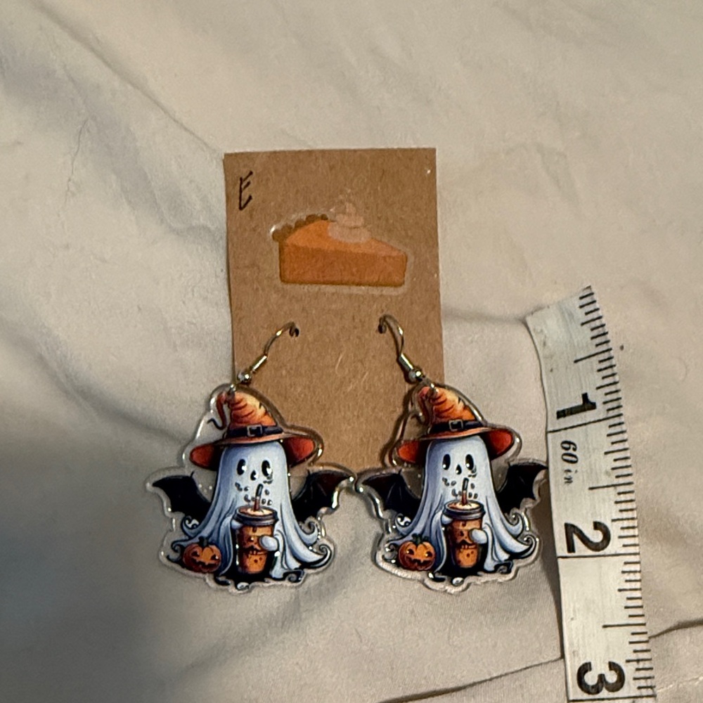 Halloween Ghost Earrings for Kids